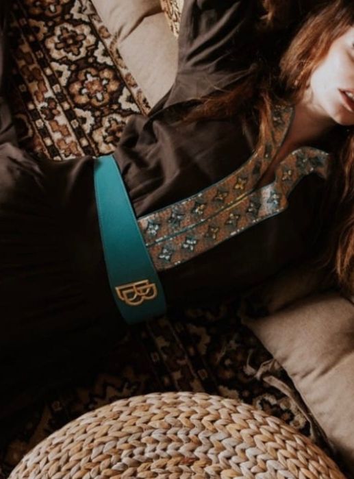 Pasek Babylon włoska skóra