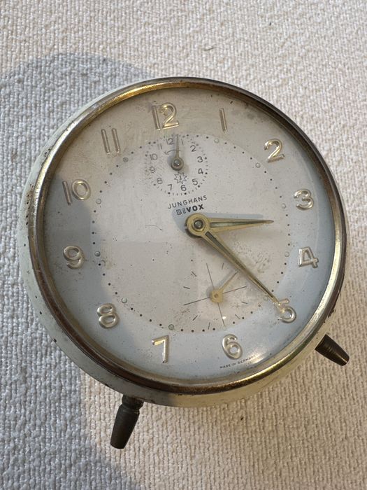 Junghans Bivox budzik zegarek vintage dolna sekunda