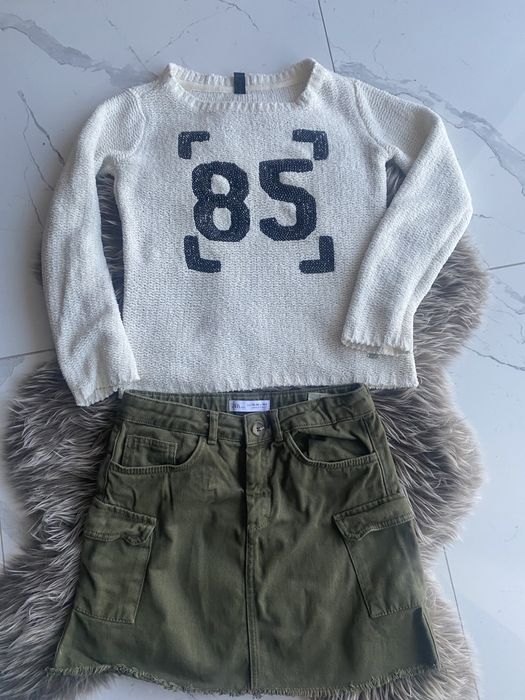 Юбка zara и свитер 13-14 лет