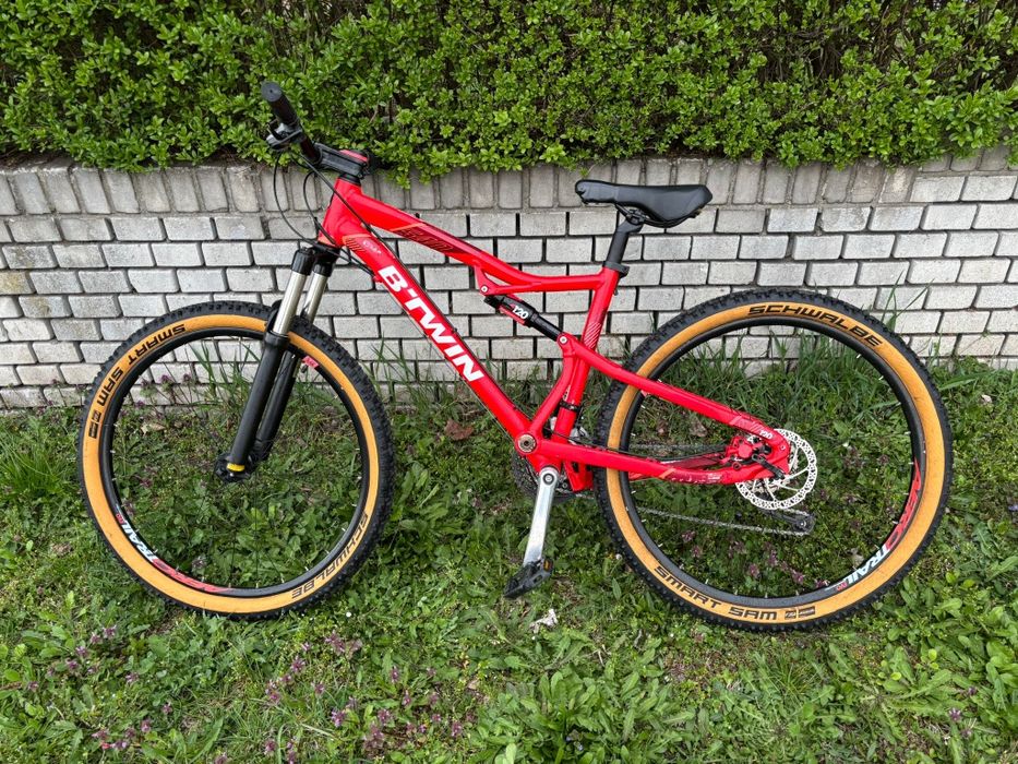 rower mtb b`twin rockrider540s full enduro