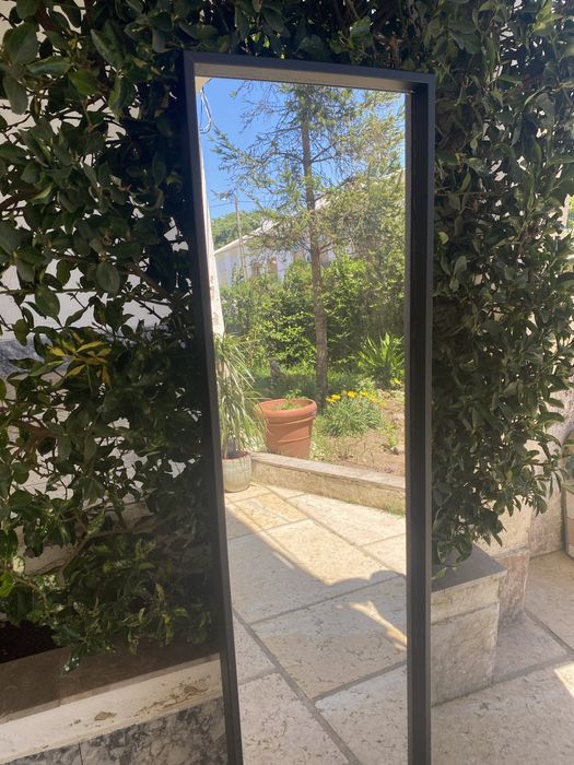 Espelho de corpo inteiro Madeira Preta