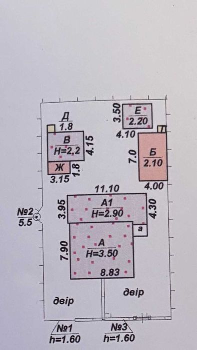 Продається хороша 1/2 частина будинку в районі Мар’янівки.