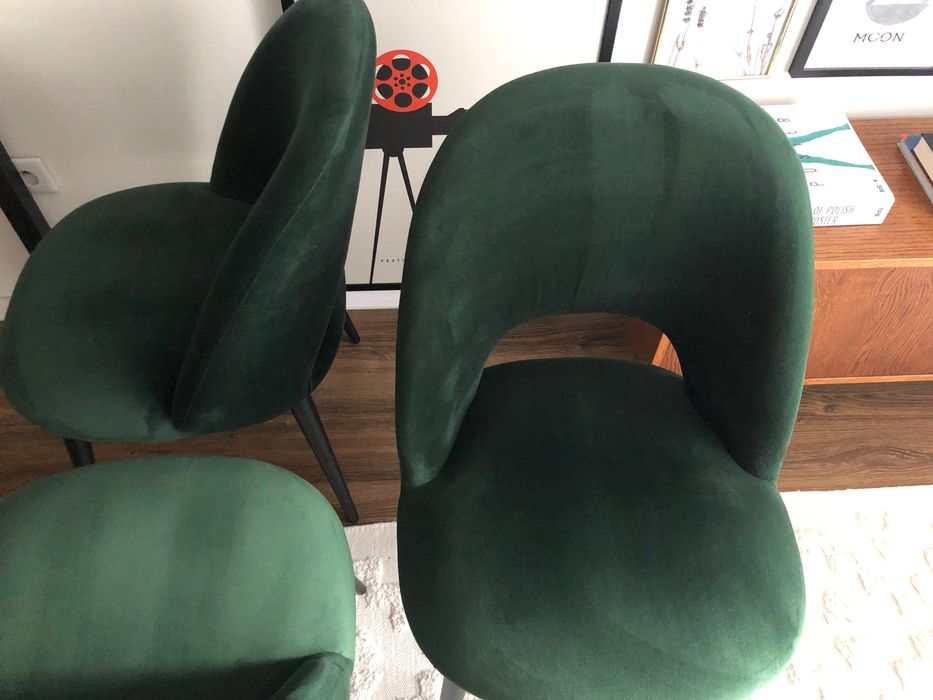 Krzesło tapicerowane z aksamitu Rachel Westwing Collection [2 szt.]