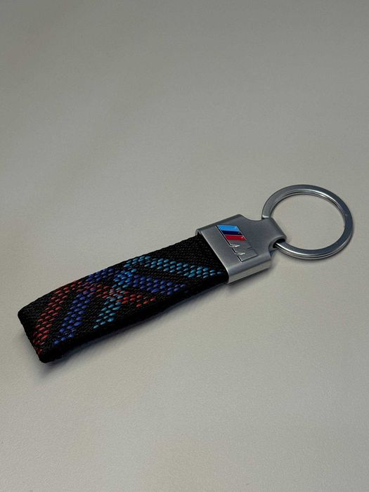 Брелок на ключ BMW БМВ M шкіра замша кожа плетений