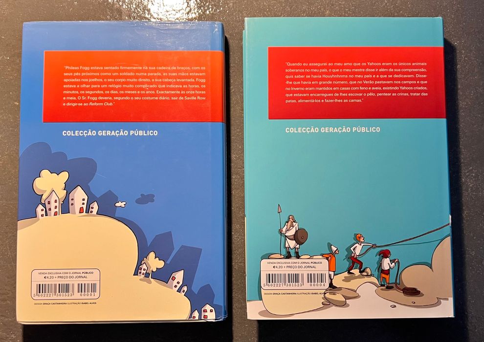 As viagens de Gulliver e A volta ao mundo em 80 dias