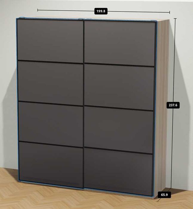 Roupeiro IKEA PAX (2 metros) - Vidro de Correr | Oportunidade