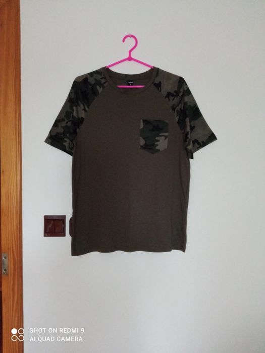 SHEIN t-shirt męski moro S