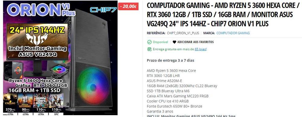 Vendo PC quase novo! Ler a descrição!