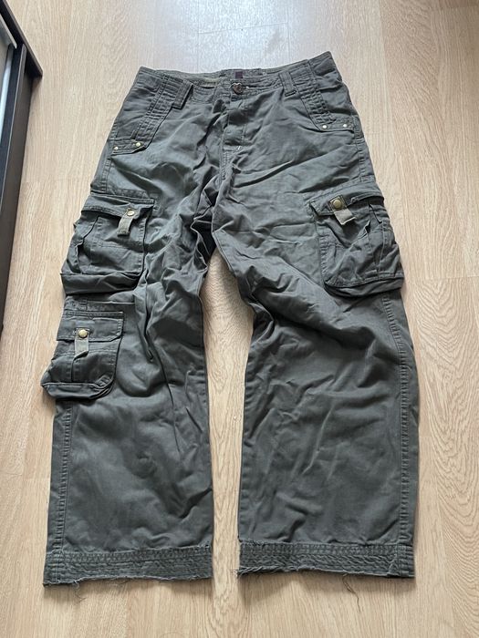 Vintage cargo multipocket pants широкі карго штани