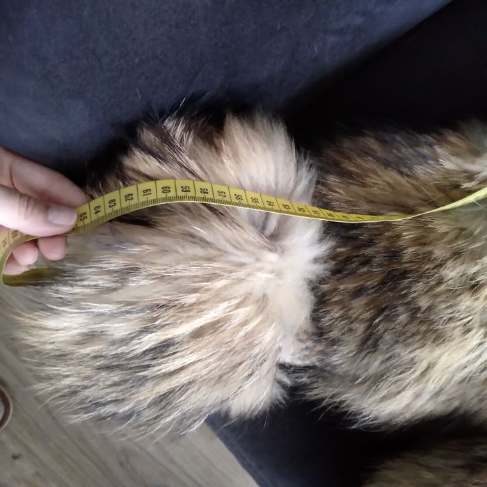 Futro naturalne jenot, kurtka luksusowa promocja