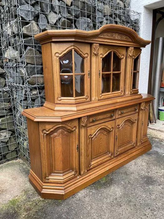 підвісна вітрина горіх махогон дуб