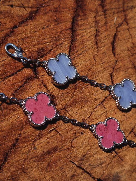 Комплект ван кліф van cleef клевер колье браслети