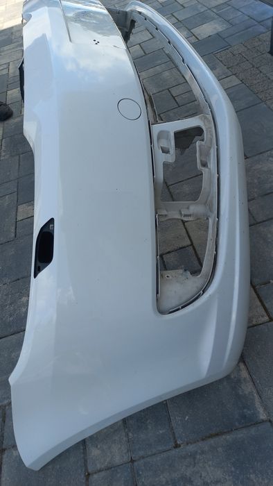 Vw touran 10-15  zderzak 1t0 przód przedni bialy lb9a spryski spryskiw