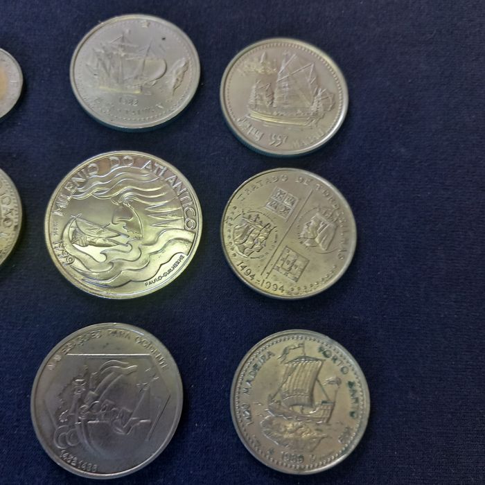 Lote de 12 moedas