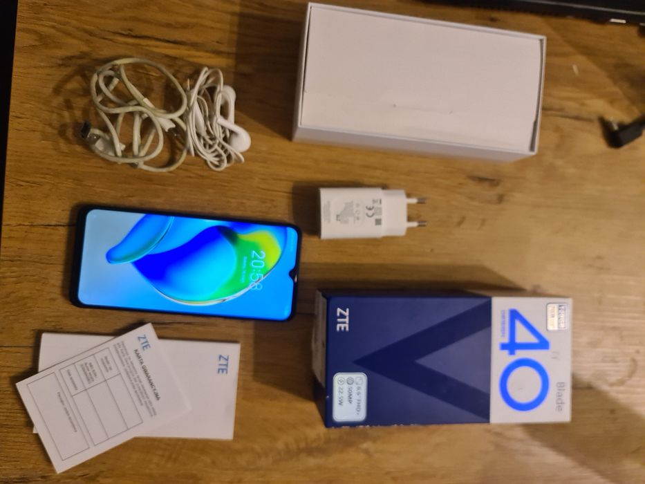 Telefon smartfon zte blade v40 4gb 128gb