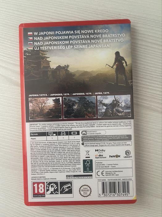 Картридж Assassin’s Creed: Shadows для Nintendo Switch 2