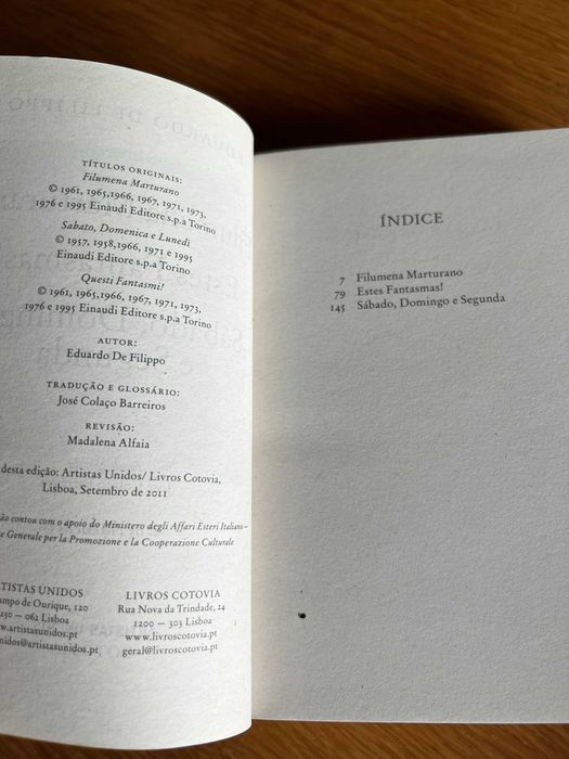 Filumena Marturano  /  Estes Fantasmas !        EDUARDO De FILIPPO