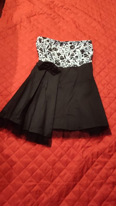 Vestido sem alças branco e preto, marca SuiteBlanco