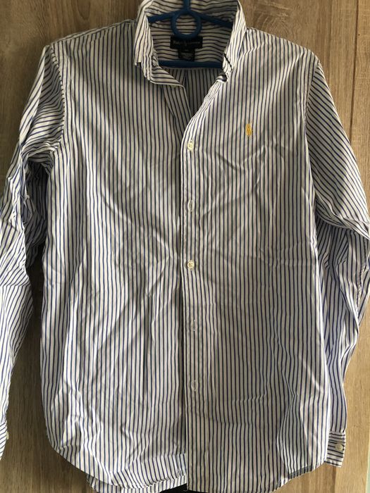 Slimowana meska koszula w paski ralph lauren s