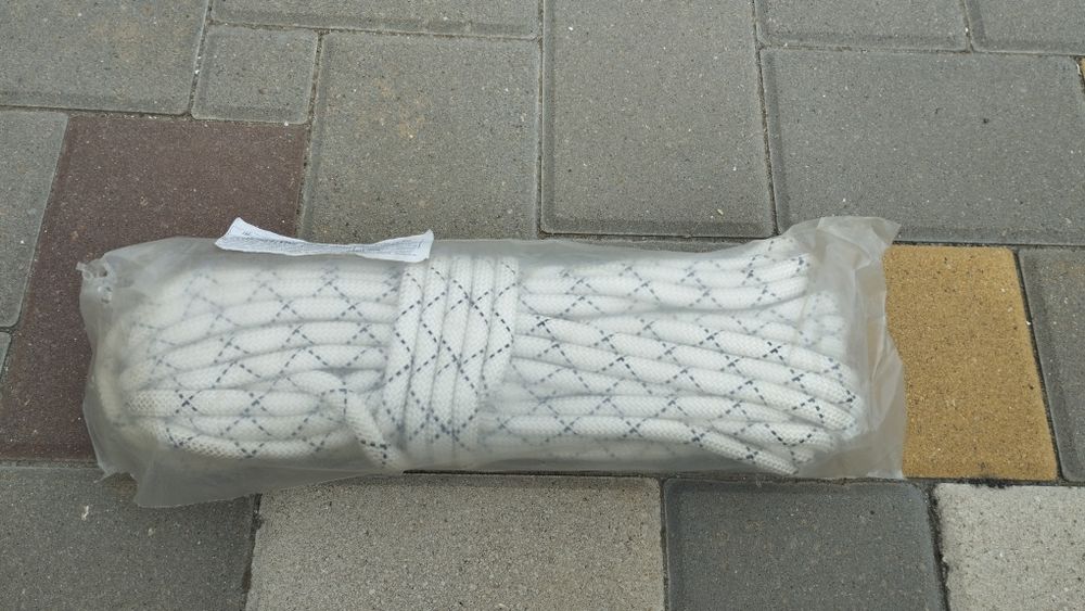 Шнур капроновый статический 10 мм 20 м новый