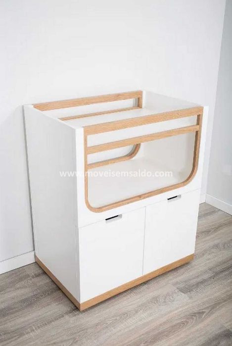 Conjunto de Bebe - Berço Fraldário e Roupeiro - Somos Fábrica