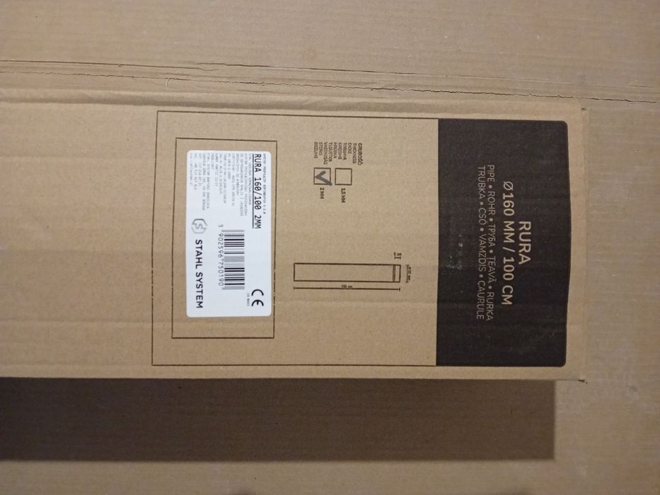 Rura kominowa spalinowa 160mm /1 metr