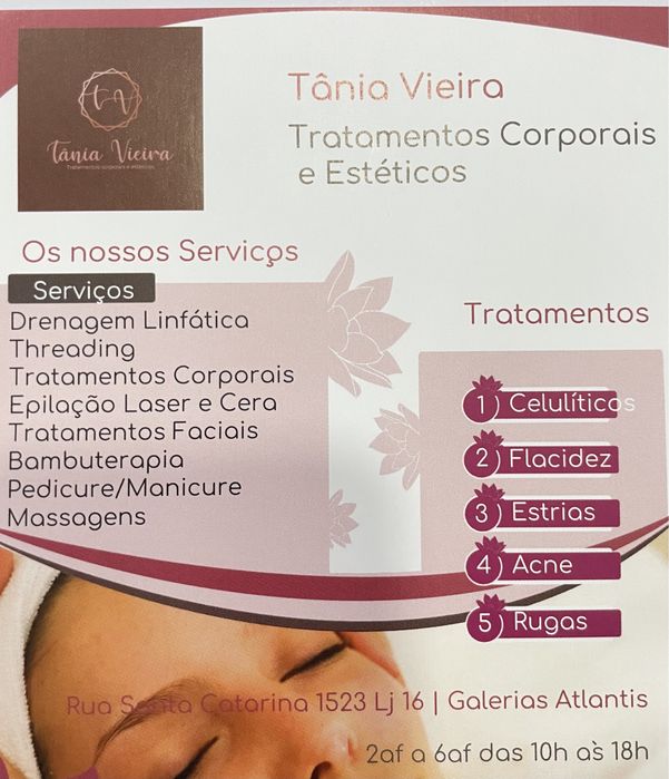 Serviços estetica/ tratamentos corporais