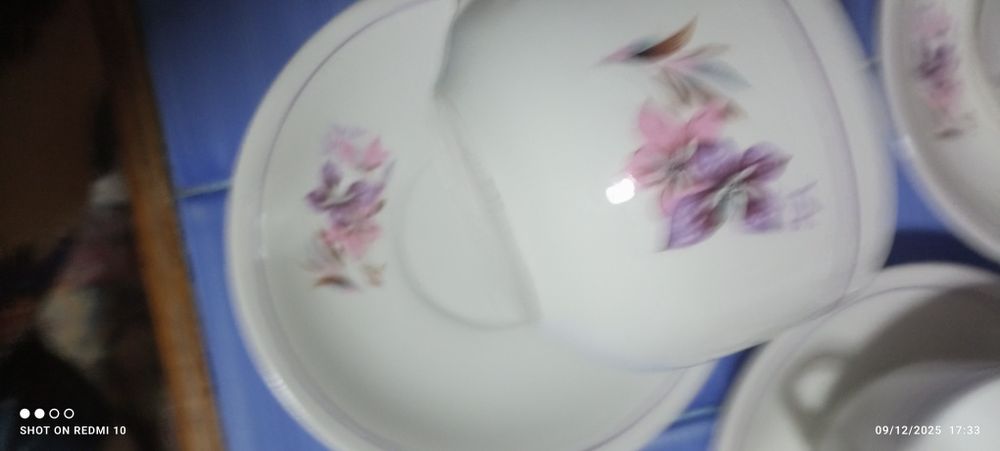 Conjunto 4 chávenas de chá ou almoçadeiras