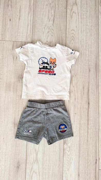 Костюм літній (шорти+футболка) для хлопчика 74см BMW/puma