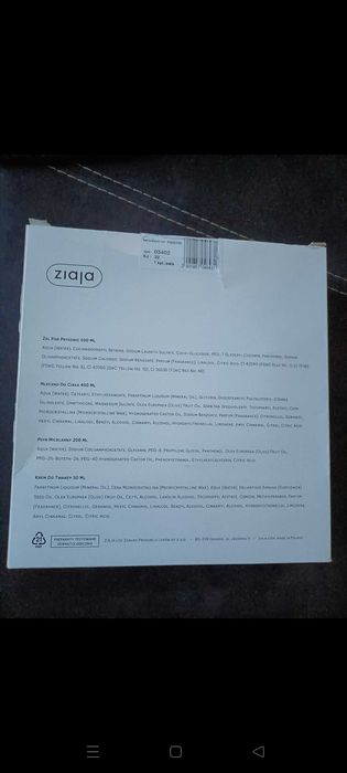Nowy zestaw ziaja