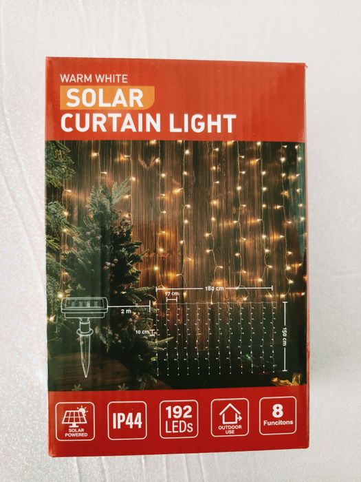 Kurtyna LED solarna