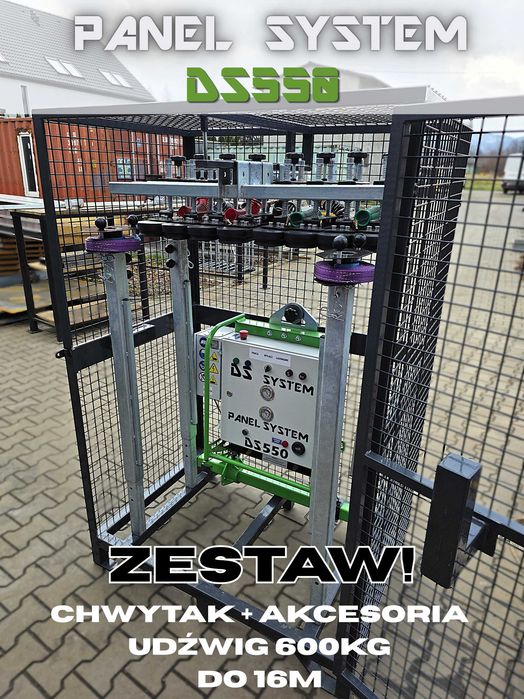 Chwytak próżniowy/przyssawka do płyt warstwowych DS550 - ZESTAW!! CAŁY KOSZ