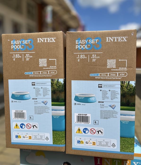 Басейн 3.05м /надувной басейн/басейн Intex/надувной бассейн/басейн/каркасный басейн/детский басейн