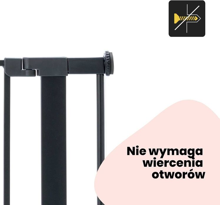 Safety 1ST rozszerzenia bramki 7 cm szary