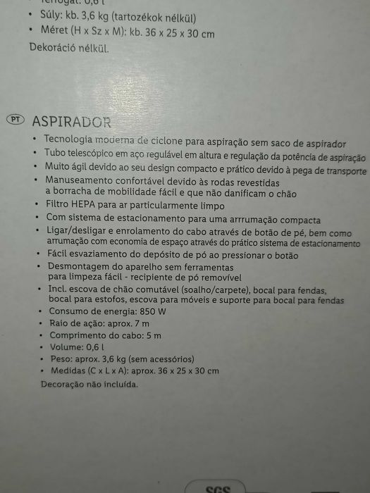 Aspirador ciclone SilverCrest [NOVO]