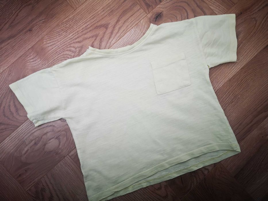 ZARA żółty t-shirt 104 cm 3-4 lata