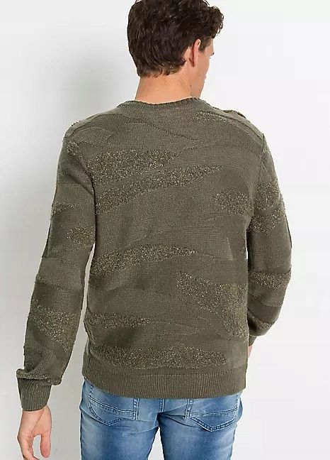 B.P.C sweter męski oliwkowy 4XL.