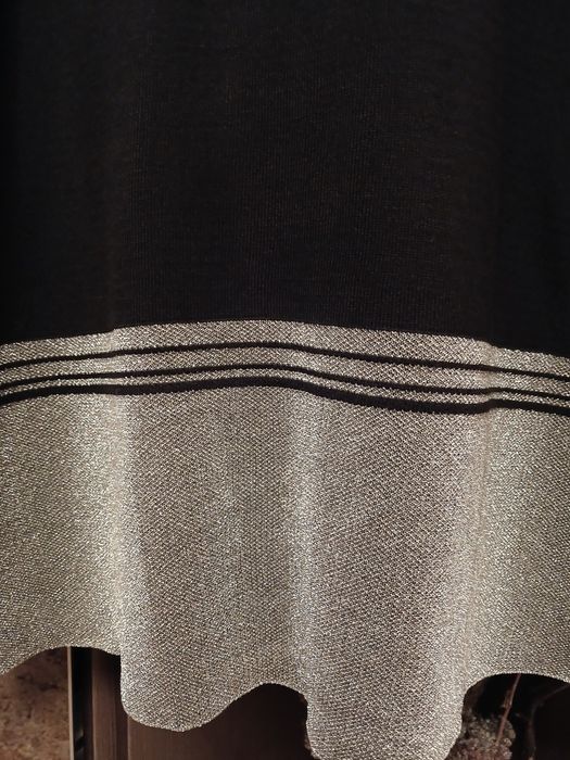 Спідниця максі в'язана довга трикотаж з люрексом