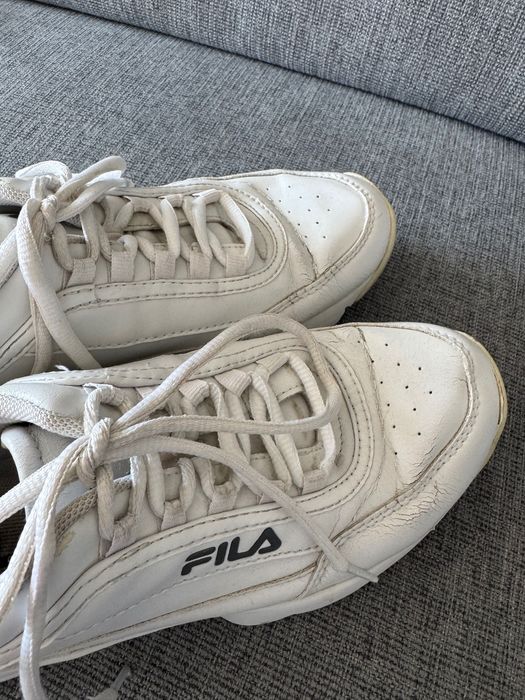 Buty białe sneakersy Fila 38