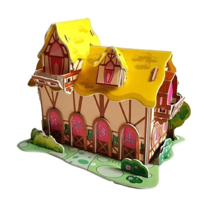 1x puzzle 3d " leśna chatka"