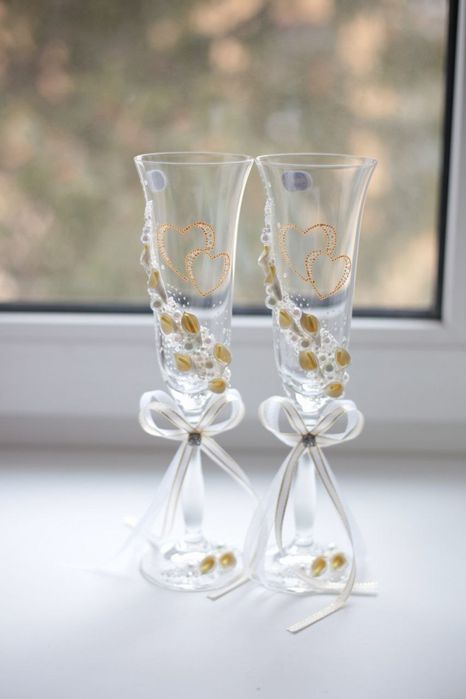Свадебные бокалы. Цена указана за пару!/ Весільні бокали/келихи