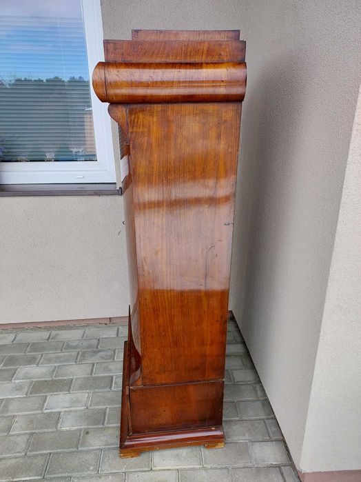 Stary słupek cylindryczny szafka biedermeier XIXw antyk F050