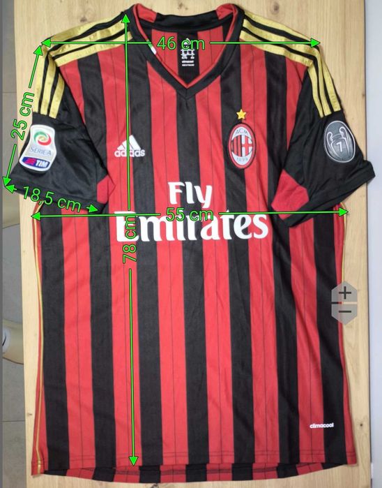 Koszulka AC Milan Adidas XL | MALDINI #3 | Serie A + Champions League 7