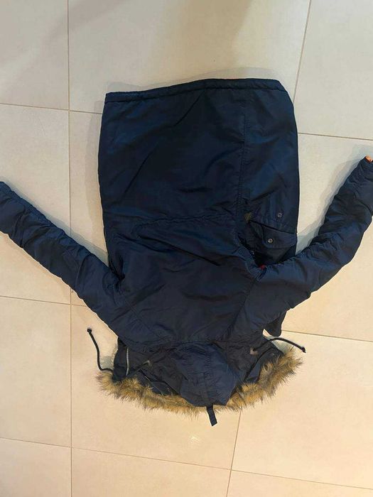 парка аляска alpha industries xs синяя