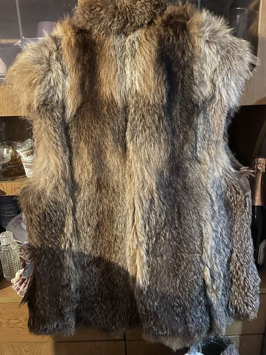 Colete em pele de raposa