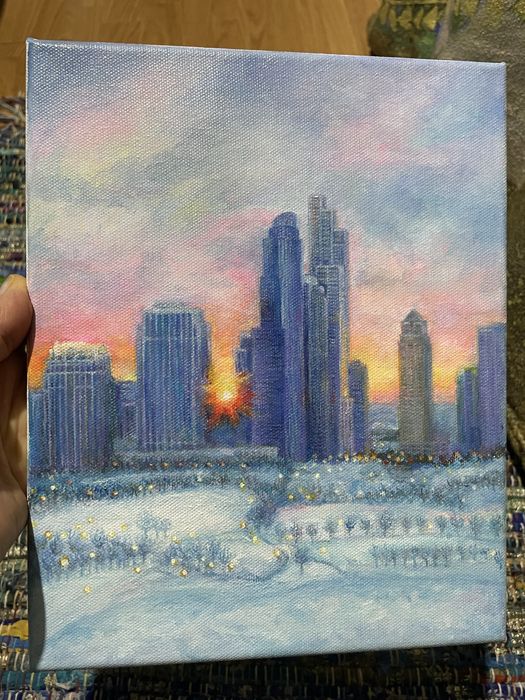 Obraz olejny na płótnie Chicago