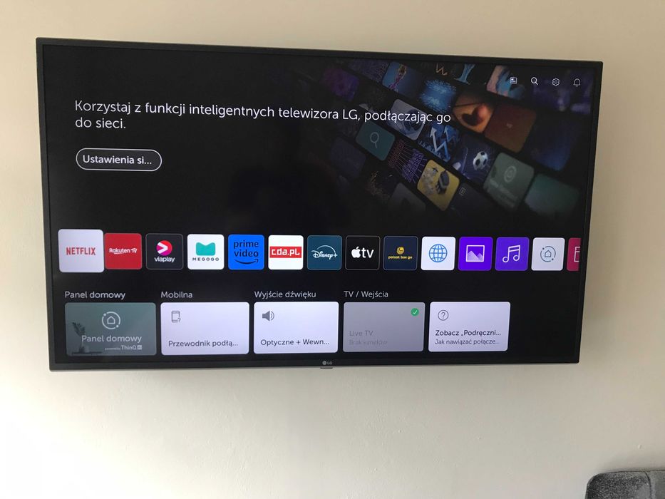 Smart TV LG 49UM7100; TCL 55P615X1 - jak nowy !!