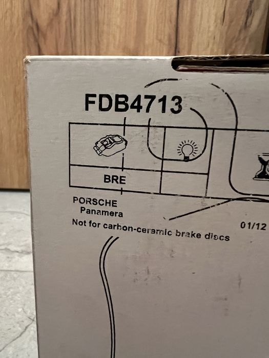 Гальмівні колодки Ferodo Porsche Panamera FDB5417 FDB4713/ Cayenne Brembo нові