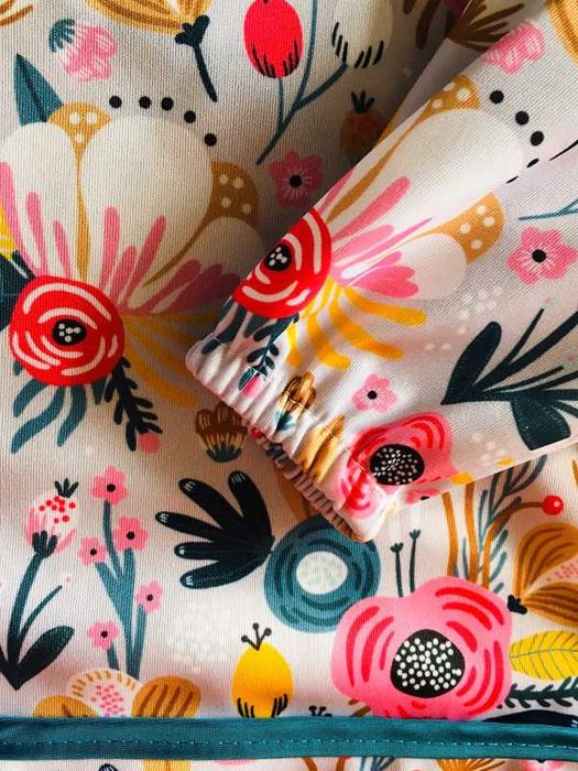 Kwiaty - Śliniak/ fartuszek Moonbloom / Moon bloom - BLW 6-36 miesięcy