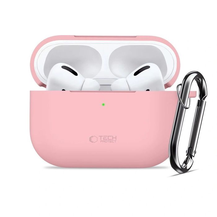 Etui Tech-Protect do Słuchawek Airpods Pro 3 Silicone Hook Dusty Pink
